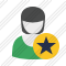 User Woman Star Icon