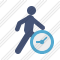 Walking Clock Icon