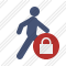 Walking Lock Icon