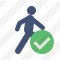 Walking Ok Icon