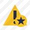 Warning Star Icon