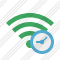 Wi Fi Green Clock Icon