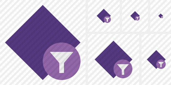 Icone Rhombus Purple Filter