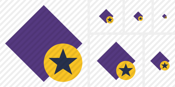  Rhombus Purple Star