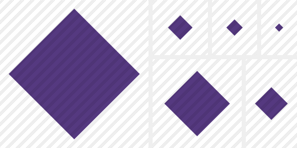 Rhombus Purple Icon