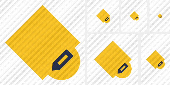 Rhombus Yellow Edit Icon