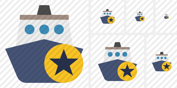 Ship 2 Star Icon