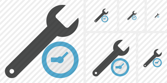 Spanner Clock Icon