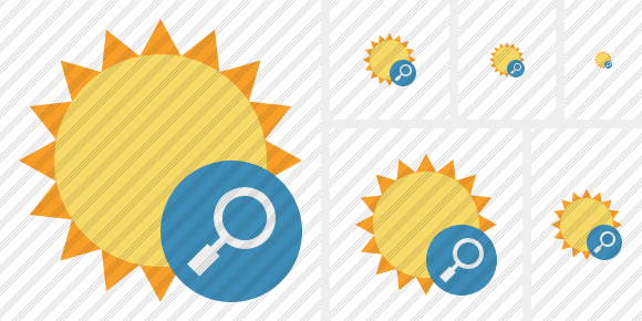 Sun Search Icon