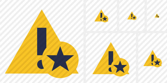 Warning Star Icon