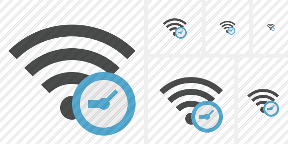 Wi Fi Clock Icon