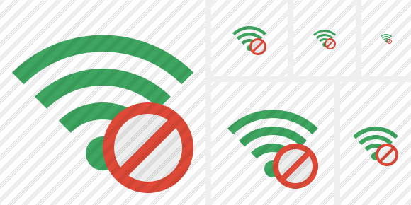 Иконка Wi-Fi Зелёная Выключить