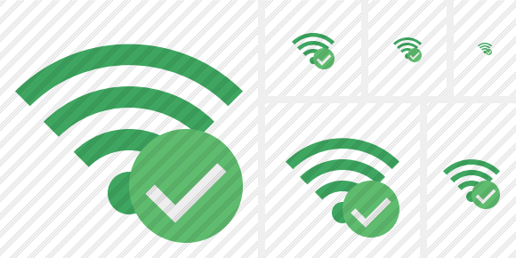 Wi Fi Green Ok Icon