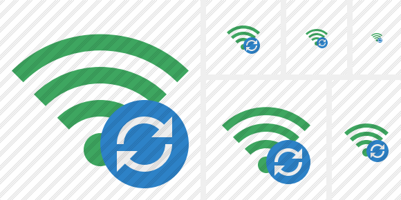 Wi Fi Green Refresh Icon