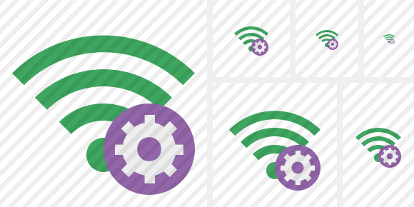 Wi Fi Green Settings Icon