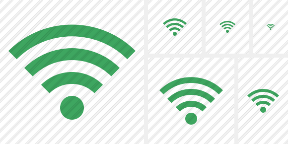 Иконка Wi-Fi Зелёная