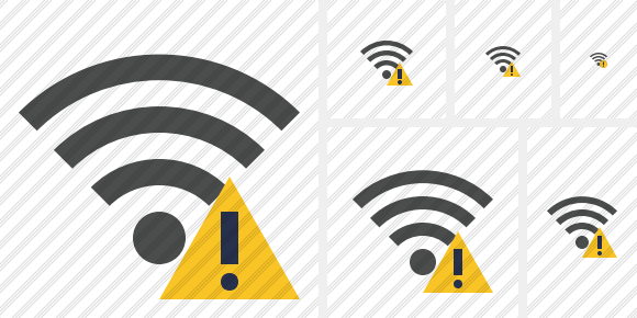 Icone WI Fi Warning