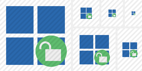 Windows Unlock Icon