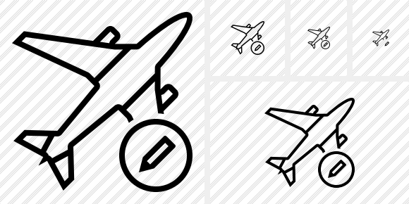Airplane Edit Icon