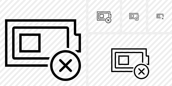 Battery Cancel Icon
