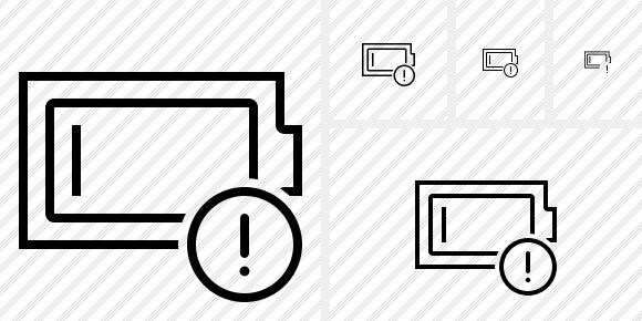 Battery Empty Warning Icon