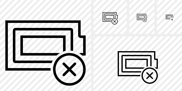 Battery Full Cancel Icon