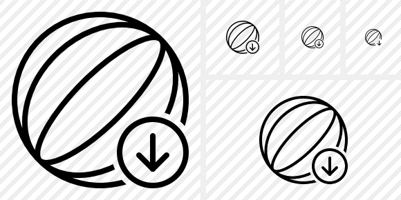 Beach Ball Download Icon