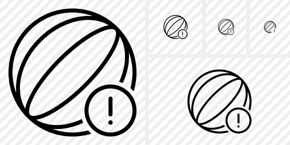 Beach Ball Warning Icon