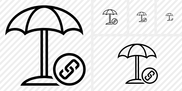 Иконка Пляжный зонт Связь