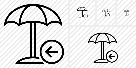 Beach Umbrella Previous Icon