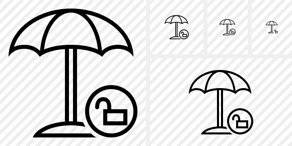 Beach Umbrella Unlock Icon