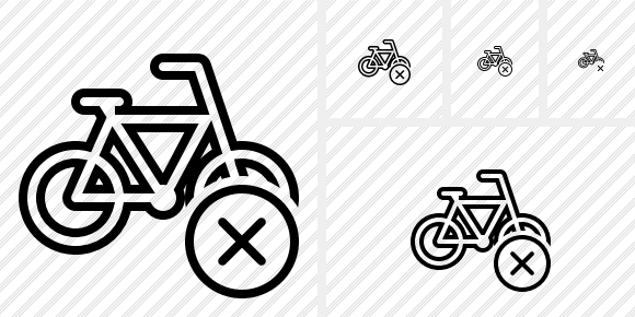 Bicycle Cancel Icon