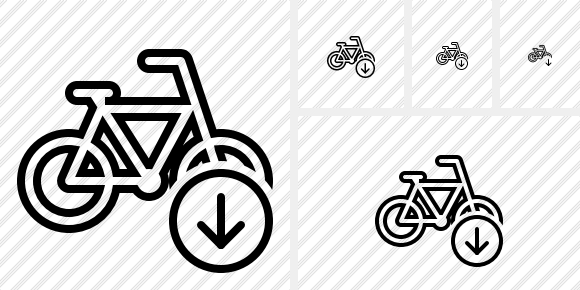 Bicycle Download Icon