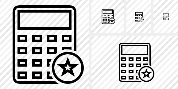 Calculator Star Icon