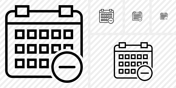 Calendar Remove Icon