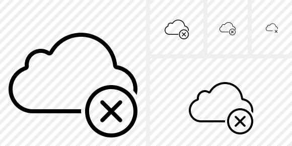 Cloud Cancel Icon