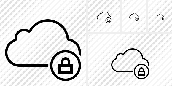 Cloud Lock Icon