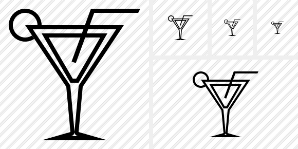 Cocktail Icon Outline Black Professional Stock Icon And Free Sets Awicons Com