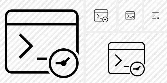 Command Prompt Clock Icon