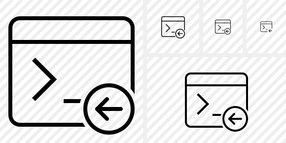 Command Prompt Previous Icon