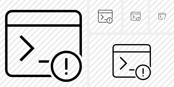 Command Prompt Warning Icon