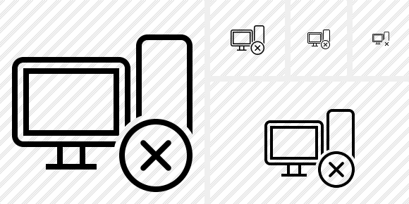 Computer Cancel Icon