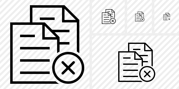 Copy Cancel Icon