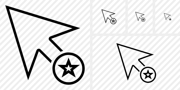 Cursor Star Icon