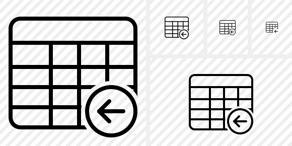 Database Table Previous Icon