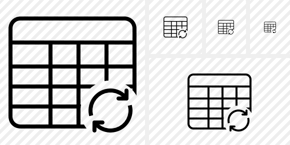 Database Table Refresh Icon