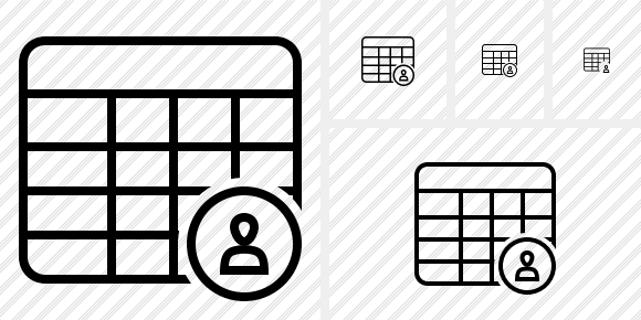 Database Table User Icon