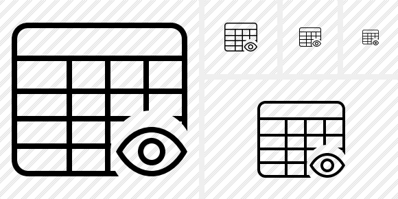 Database Table View Icon