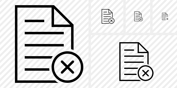 Document Cancel Icon