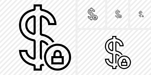 Dollar Lock Icon